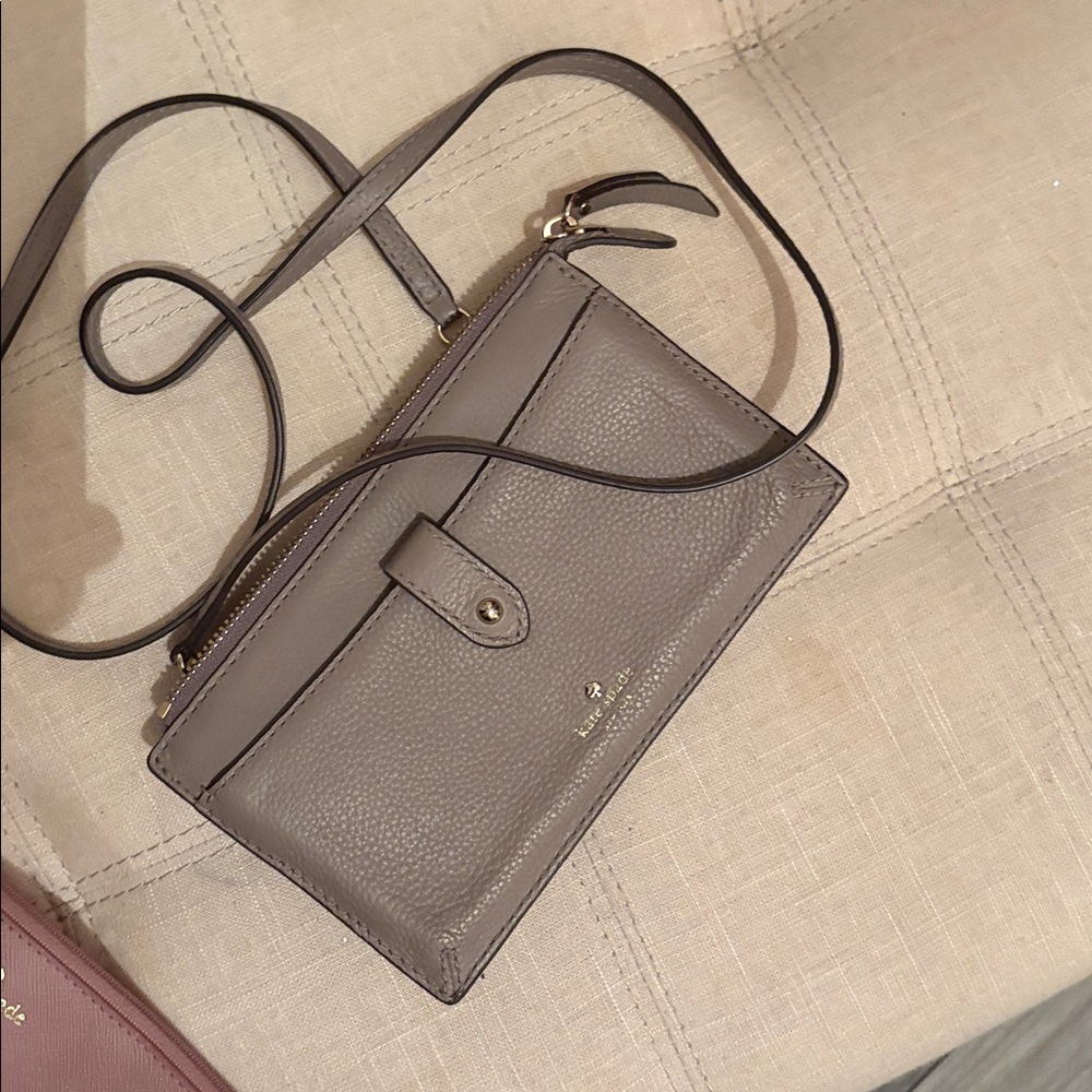 Kaye spade gray Crossbody Wallet